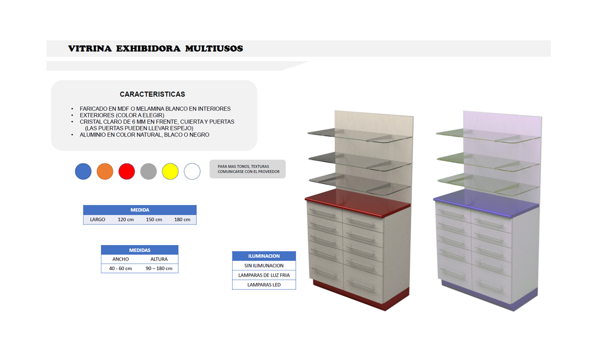 VITRINA EXHIBIDORA FDM353