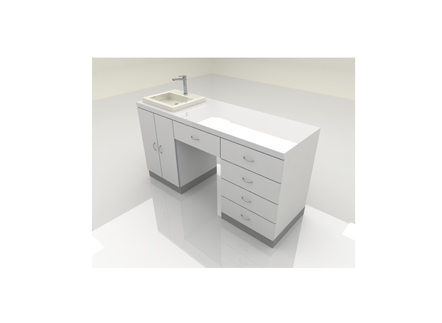 MESA CON LAVABO PARA OPTICA FDM436