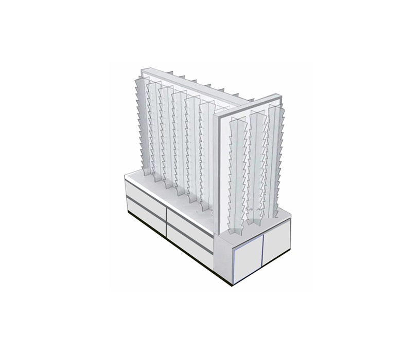 GONDOLA EXHIBIDORA PARA GAFAS ACRILICO C/S ILUMINACION FDM438