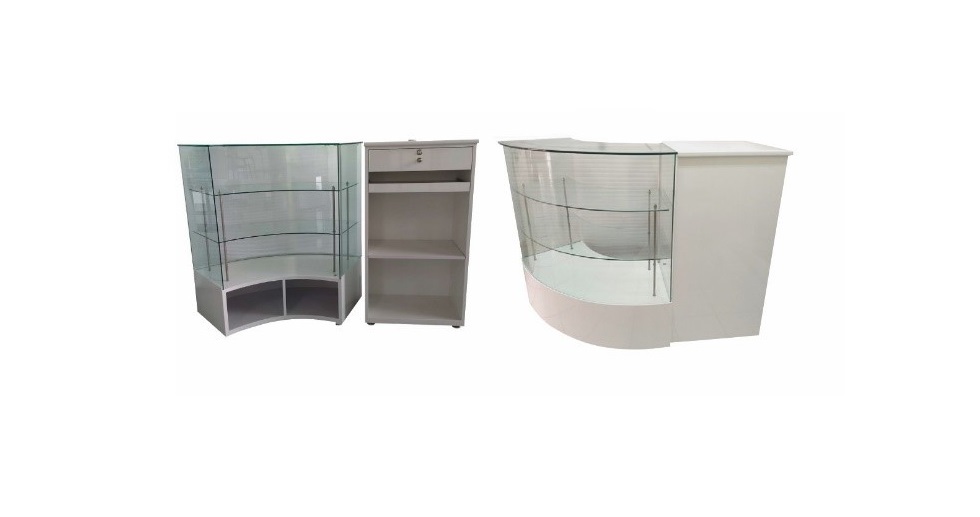 MOSTRADOR VITRINA CURVO FDM466